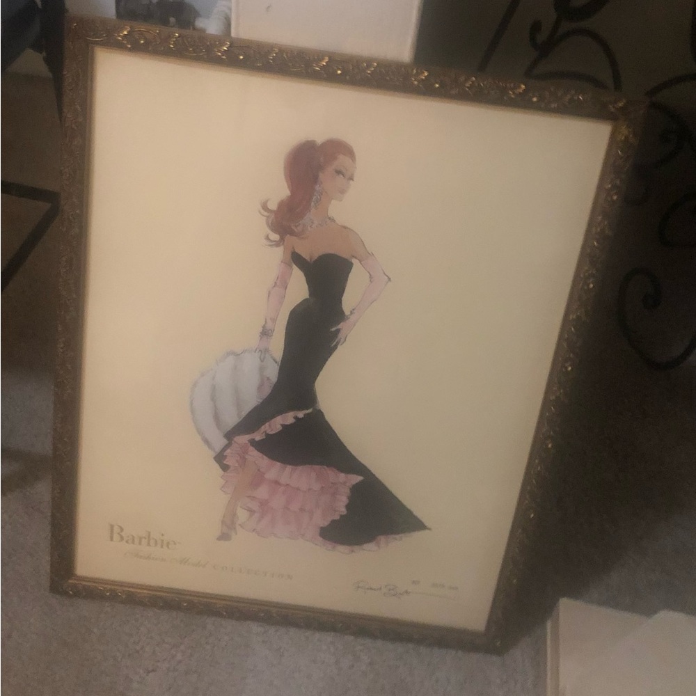 Barbie Fashion Illustration - Black and Pink